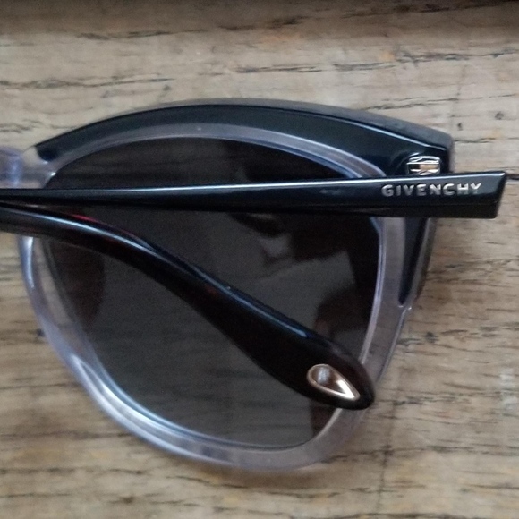 NEW!! GIVENCHY Clear Black Gray Cat Eye Sunglasses main image 7
